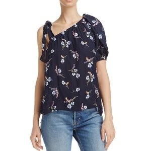 Rebecca Taylor Natalie Floral Silk Top